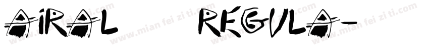 airal 2020 Regula字体转换